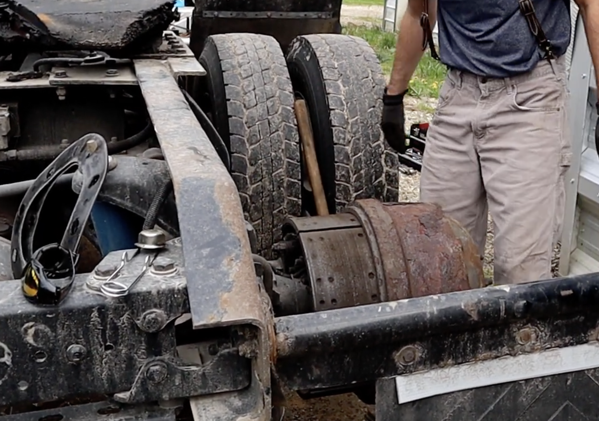 this image shows suspension repair in Laredo, TX